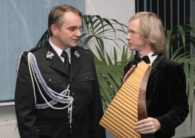 z W. Pawlakiem podczas spotkania opłatkowego